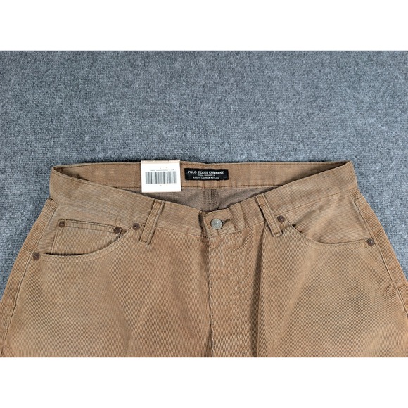Vtg Ralph Lauren Polo Jeans Company Corduroy Hayden Pants Mens 36/30 Brown NWT - Picture 3 of 10